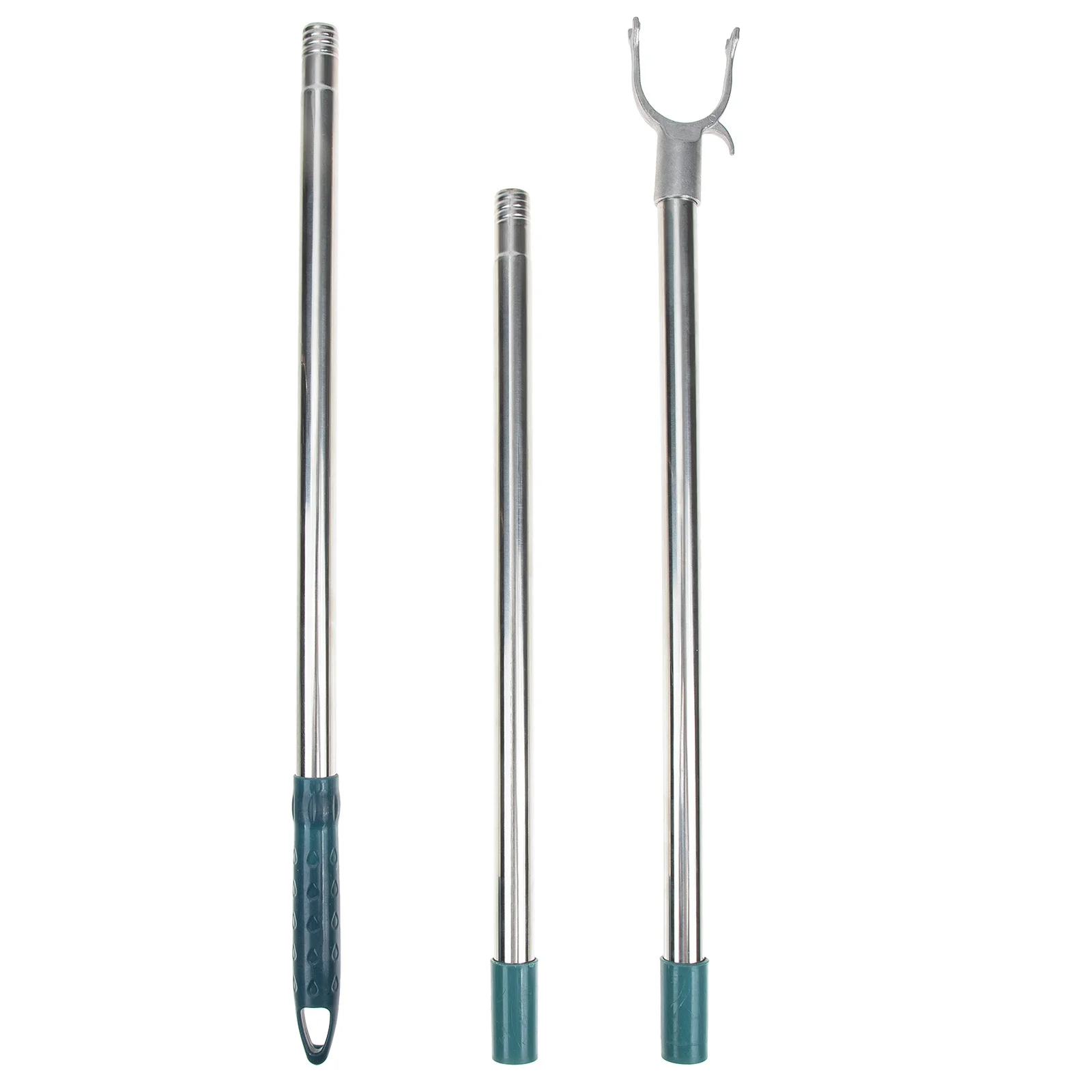 

Clothes Reaching Rod with Splicing Function Stainless Steel and Plastic Clothes Hook Pole for Closet Ceiling Use