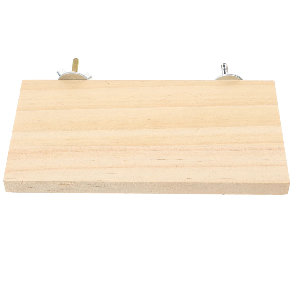 

Wooden Perch Platform For Parrot Cage Accessories Durable Strong Natural Wood Standing Playground Pet Bird Parrot Exercise