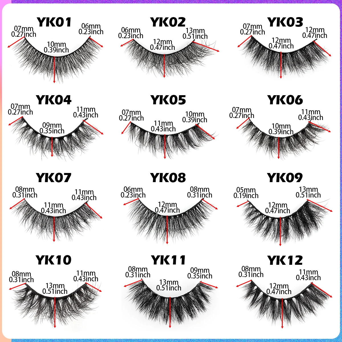 Faux Cils 3/10/14 Pairs False Eyelashes Natural Long Messy Eyelash Crisscross 3D Mink Lashes Extension Makeup Tools maquillaje