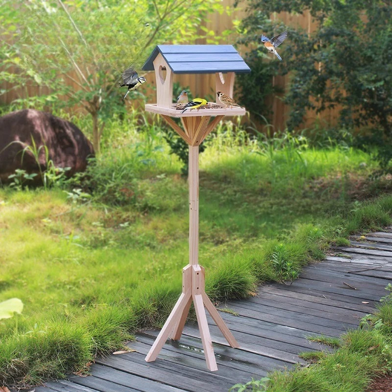 

Heart-to-Heart Print Bird Feeding Platform - Unique Outdoor Garden Art, Attract Birds To Your Courtyard