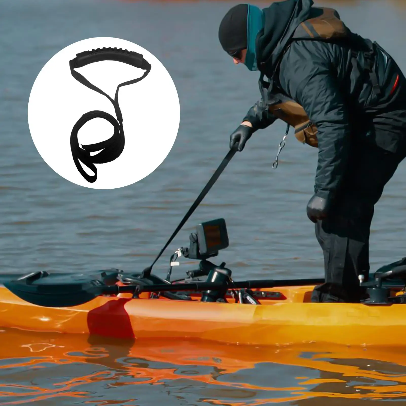 Kayak Drag Strap Adjustable Length Pulling Cord Kayak Towing Rope For Men Women Adults Fisherman Water Sports Outdoor Travel