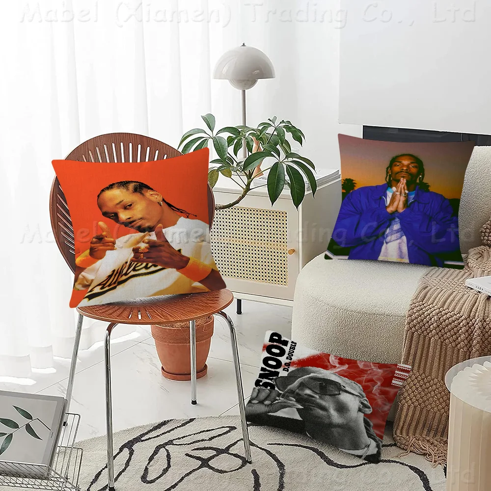 

Rapper S-Snoop D-Dogg 45*45cm Cushion Cover Pillow Cover Decor Pillowcase Home Pillowcase For Couch Pillow