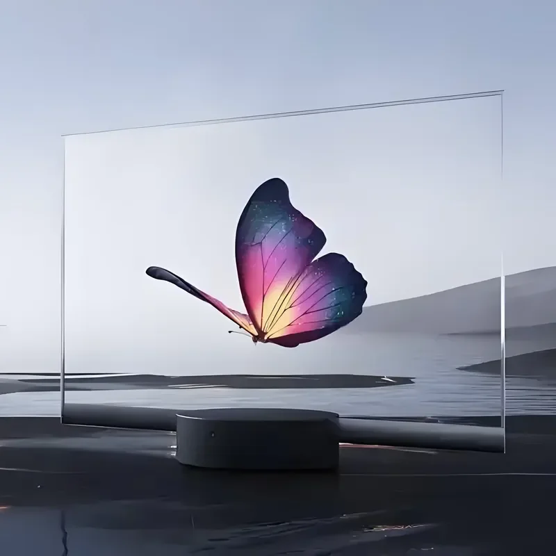 30-Inch Transparent OLED Touch Screen 178 View Angle Interactive Text Graphics Animation Showcase for Indoor Shopping Subway