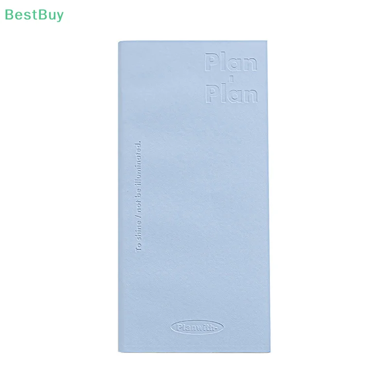 Kawaii Simple Notebook Daily Planner Portable PU Soft Cover Agenda Working Time Plan Schedule Efficient Organized Planner