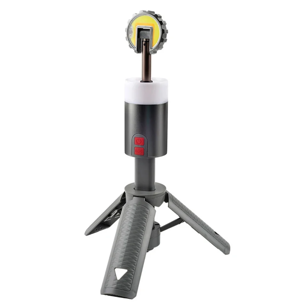 

31cm Multifunctional Flashlight Usb Rechargeable Camping Light Adjustable Brightness Great For Camping Hands-free Lighting