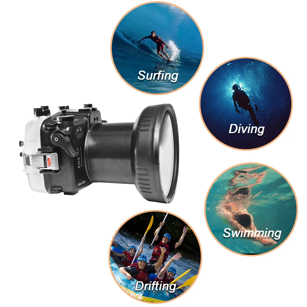 Seafrogs Camera Waterproof Housing Professional Diving Underwater Photography 40M Phone Accessrorie Case For Canon EOS RP