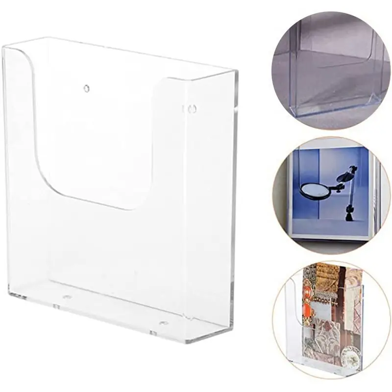 Oct Sale Wall Mounted File Organizer Transparent Wall Mounted File Holder Folder A5 File Holder for Home