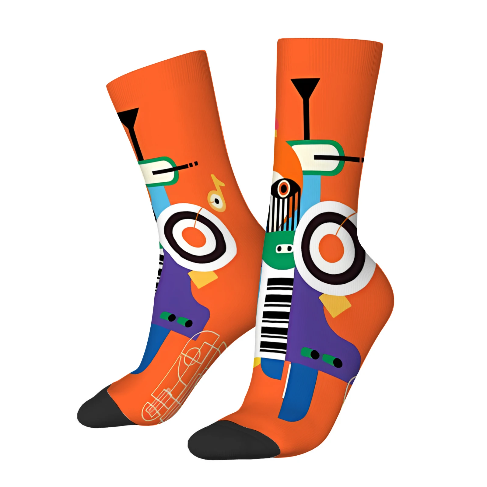 

Унисекс носки с ретро-принтом тропических растений, винтажные повседневные хлопковые длинные носки, модные носки на каждый день