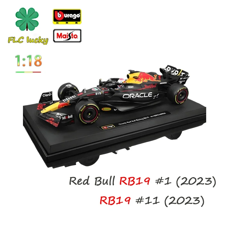 

Bburago 1/18 F1 Red Bull Rb19 Formula Model Racing Car Simulation Alloy Ornament Car With Base Rubber Tires