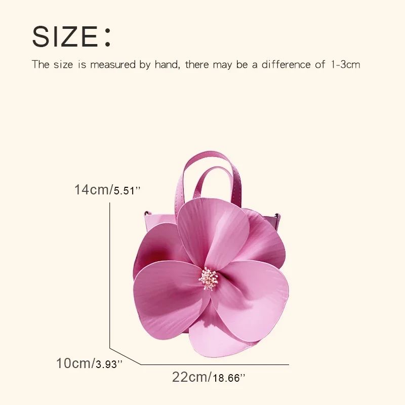 Sac à main à fleurs pour femmes, petit fourre-tout, sac à main de soirée, sac à main de mariage, sac à main pour filles, sac à main élégant, design rose, nouveau, 2024