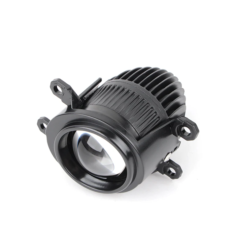 2.0 Bi Led Projector Lens Auto LED Fog Lights 3000K 4300K 6000K High and Low Beam for Toyota Nissan Tricolor Lens Fog Lamp
