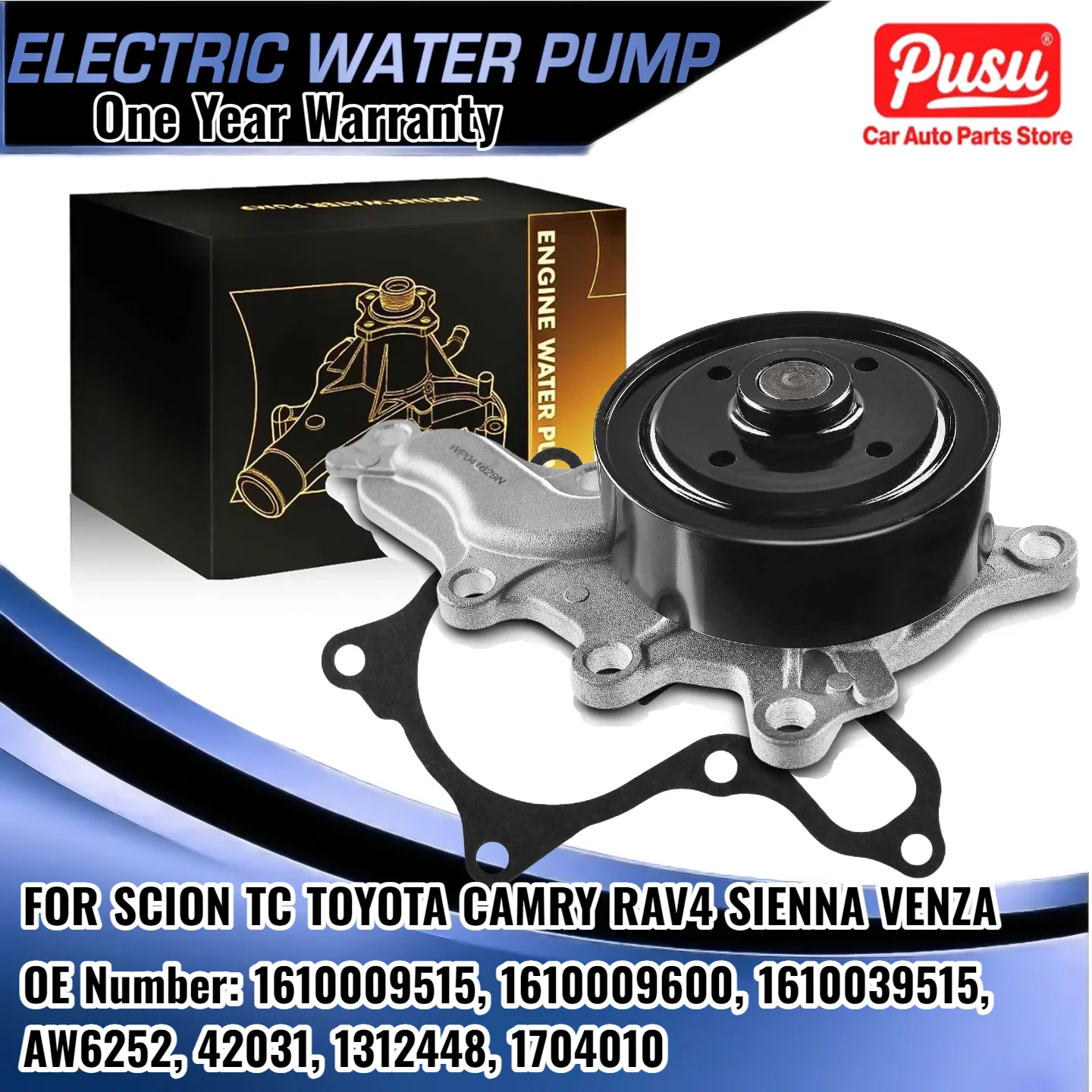 

Water Pump (Part No.:1610009515/09600/39515, AW6252, 42031) for Toyota RAV4/Venza/Highlander 09-14/Sienna, Scion TC I4