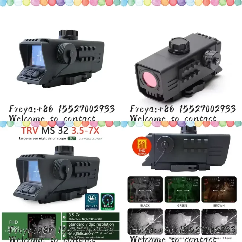 Affordable Night Vision Scope with 32mm Objective Lens, Digital Zoom Support, Lightweight and Compact for Hunting