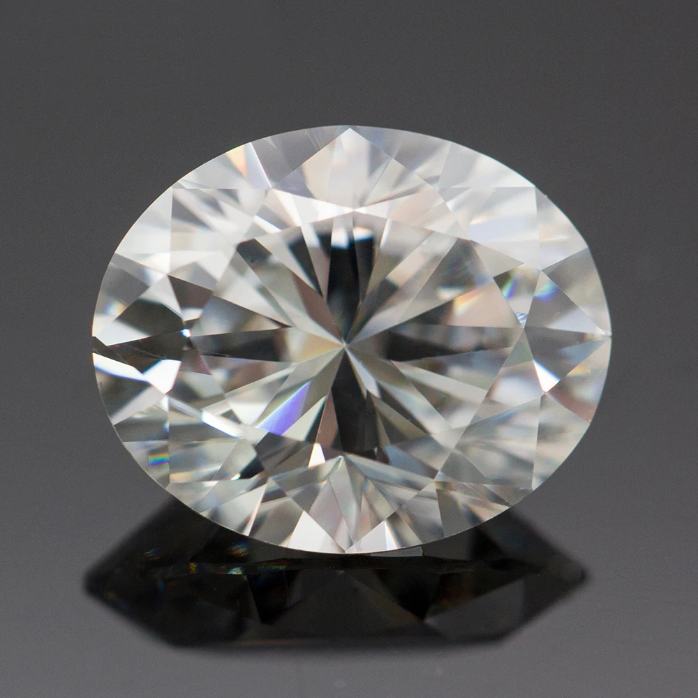 Top Super White D Colorless Moissanite Stone Oval Cut 0.5-8.0ct VVS1 Moissanita Loose Gemstones with GRA Certificate Pass Tester