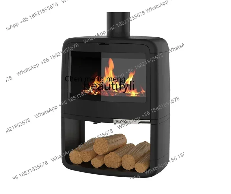 ss7486 ss 7486 ssReal fire wood burning cast iron fireplace Villa B & B heating indoor independent decorative fireplace