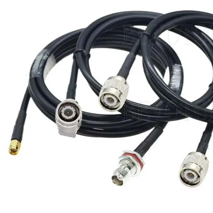 LMR-240 Разъем TNC «папа» на SMA «папа/гнездо» TNC к SMA 50 Ом LMR240 50-4 Кабель с косичкой Перемычка RF Коаксиальный удлинительный кабель