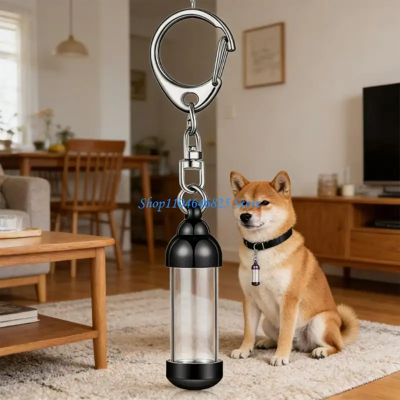 

Symbolic Round Bottom Cremains Keychains Pendants Aluminum Alloys for Secure Storage of Pet Ashes Memorial Keepsakes