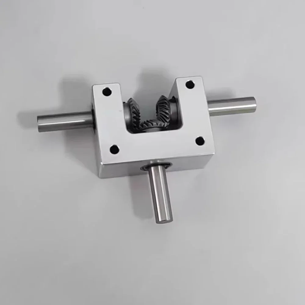 Differential Assembly Gearbox 90 Degree 1:1 Spiral Bevel Gear 6/8/10MM Output Shaft Reversible Small Corner Device