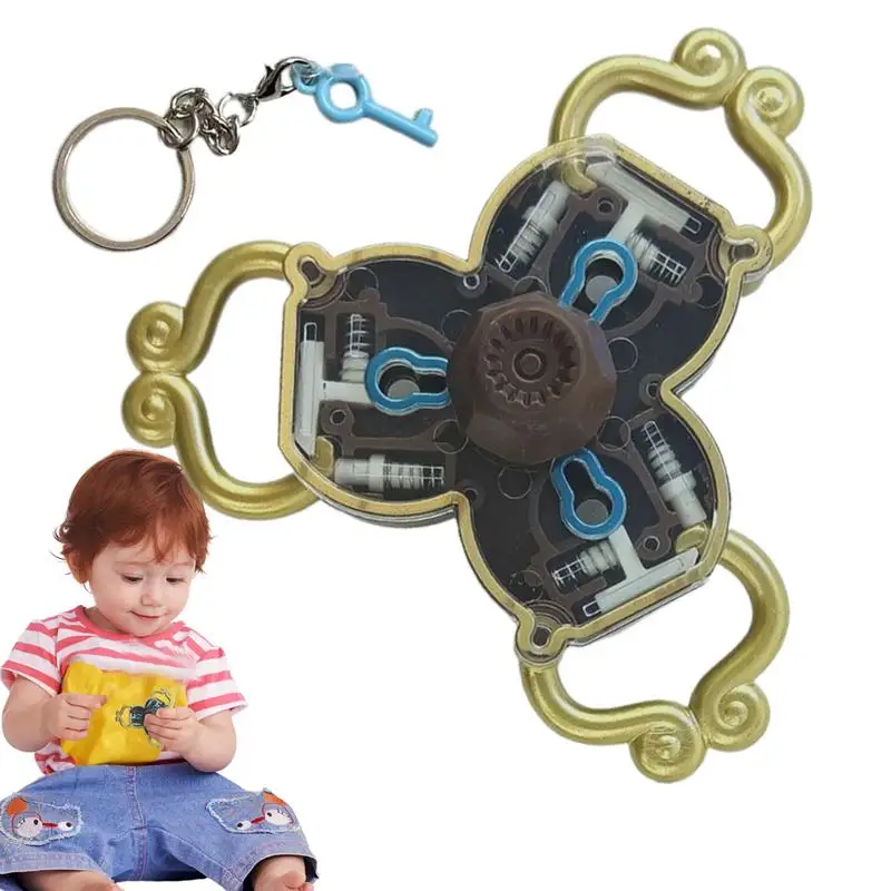 Spinner Fidget Fidgets Spinner zum Stressabbau Fidgets Lock Spinner Fingerspielzeug Handspinner Stressreduzierung Schlüsselanhänger