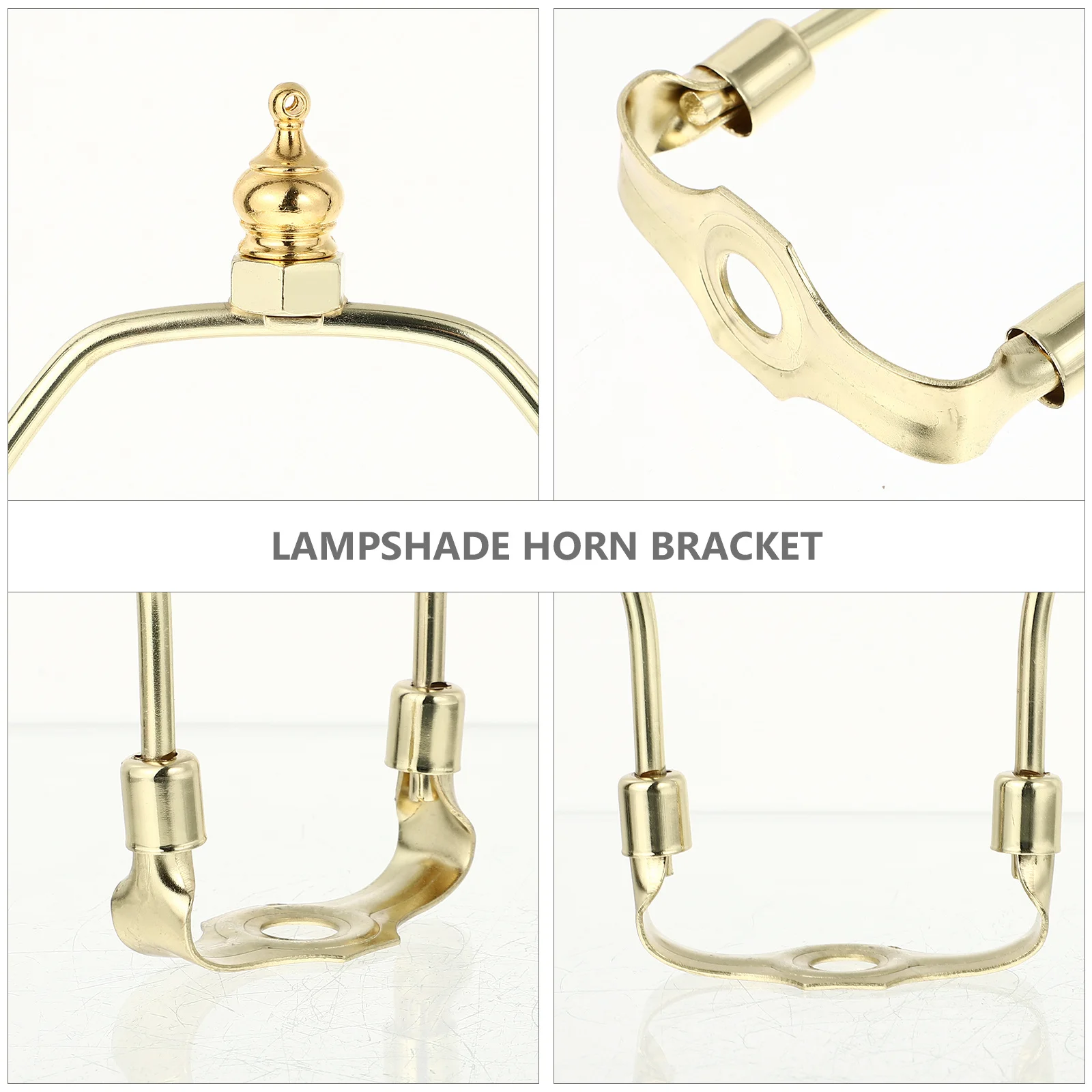 

Lampshade Horn Bracket Premium Alloy Electroplated Durable Anti-Rust Holder for Table Floor Crystal Lamps Creative DIY Light