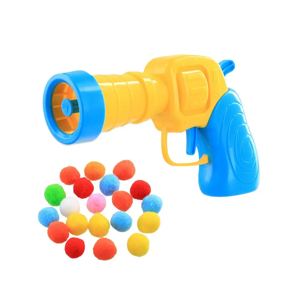 Cat Toy Interactive Fun Toy Gun Plush Ball Launches Quiet Bounce Ball To Tease The Cat Creative Mini Shooting Gun Pet Supplies