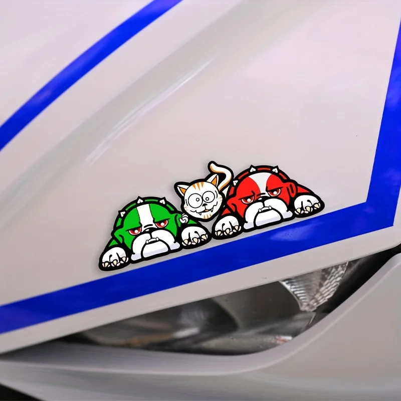 Waterproof Reflective Turtle Sticker, Cute Pet Design Decal, Universal Decor for Motorcycle, Car, Electric Scooter & Notebook