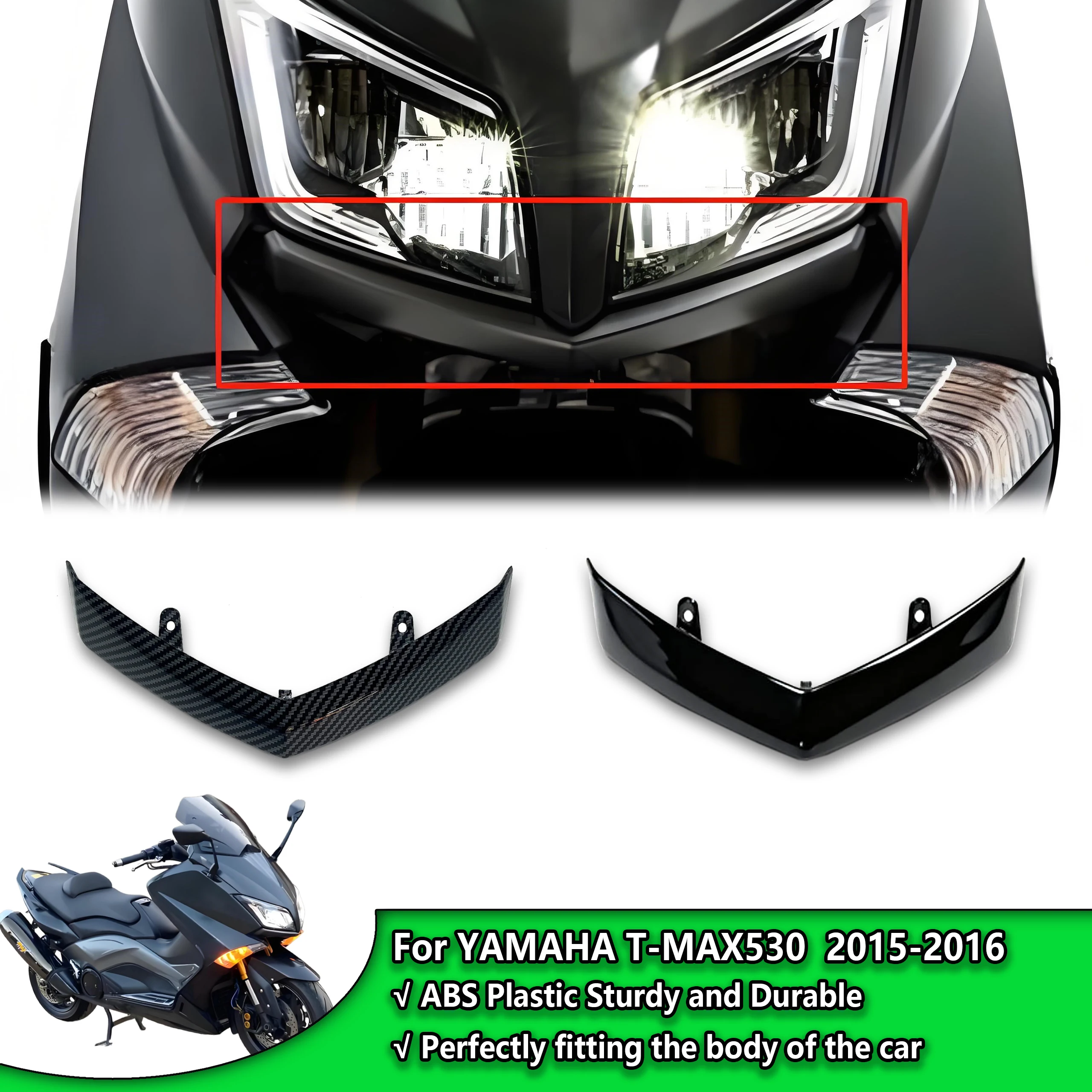 Panneau d'admission d'air inférieur pour moto Yamaha Tmax 530 T MAX530 2015 2016 tmax 530, aspect Fiber de carbone, carénage du couvercle inférieur