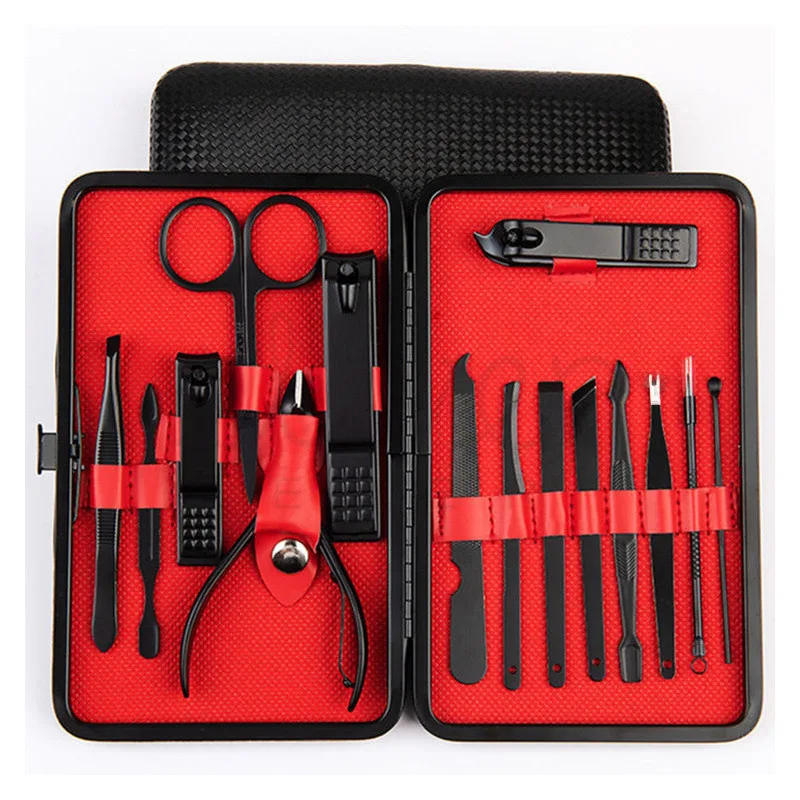 Nail repair and beauty tools, black nail clipper set, nail clippers, nail clippers, nail clippers, nail trimming gift set