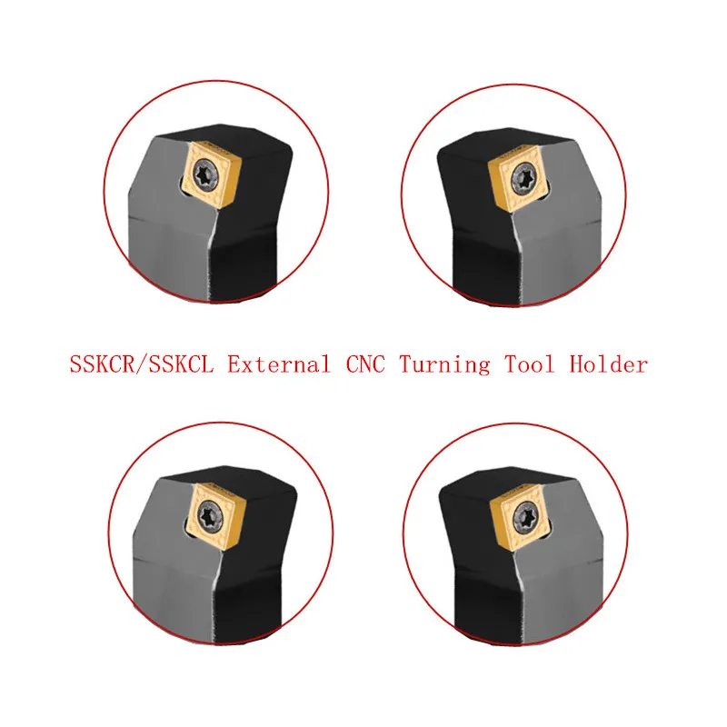External Turning Tool SSKCR SSKCL 1212H09 1616H09 2020K09 2020K12 2525M09 Holder For SCMT Carbide Inserts