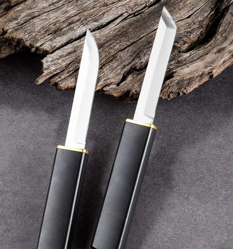 Double-edged mother fruit knife, portable small knife, multi-functional household peeler knife, Double Dragon knife