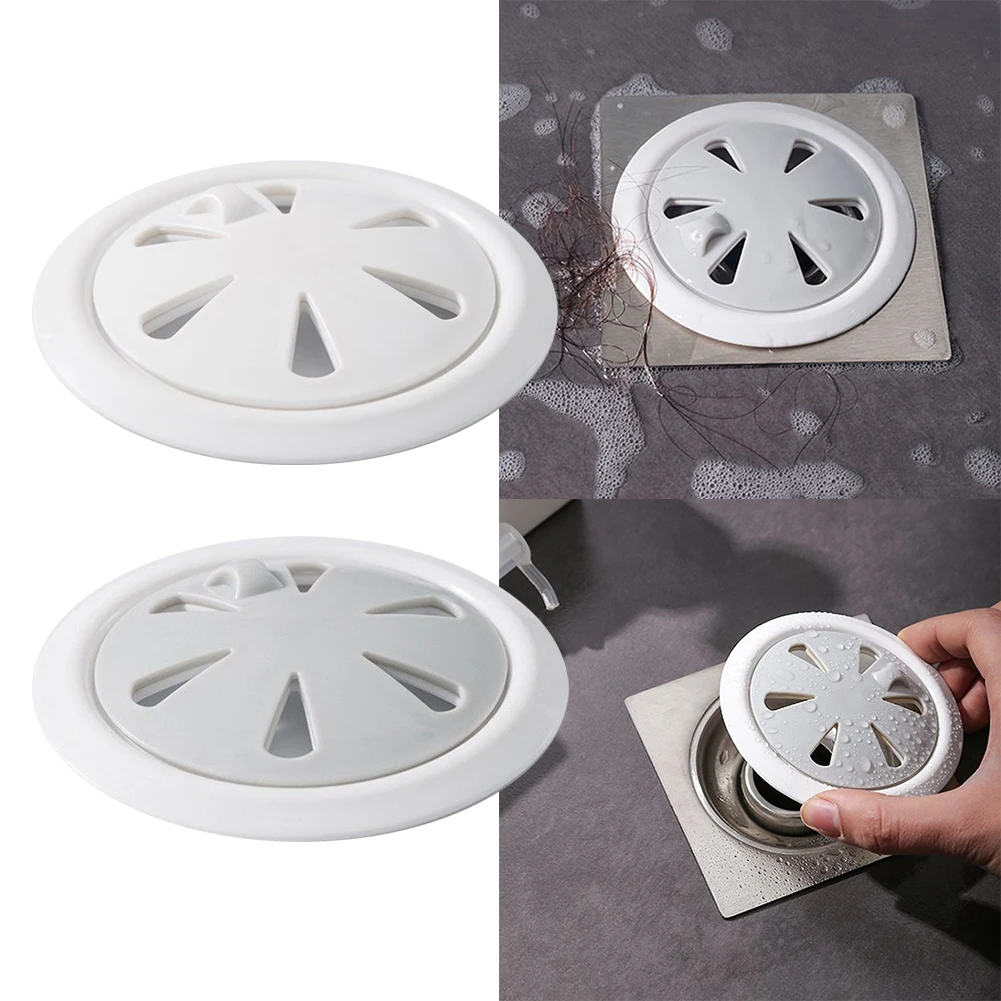 Drain Stopper Floor Drain Sink Drain Stopper Shower Hair Filter Soft Glue Sealing Plug Floor Drain Cover For Bathroom