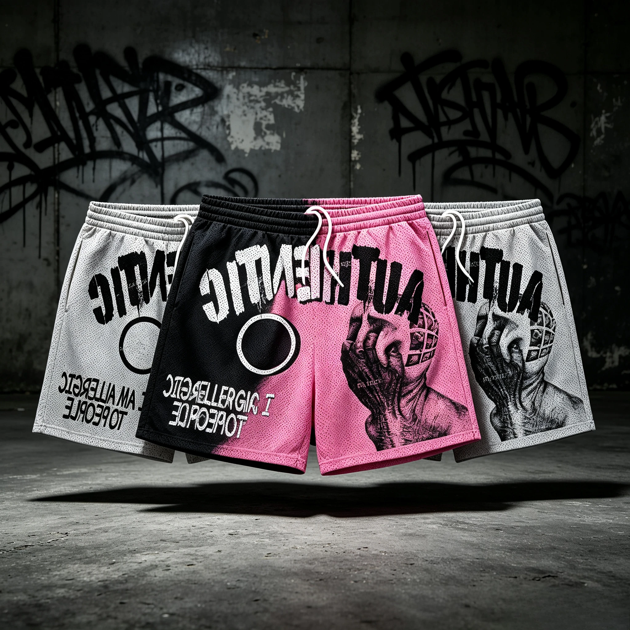 2026 Summer Fun Text Graphic Print Shorts High Quality Sport Training Breathable Fashionable Shorts Streetwear Fashion  Shorts