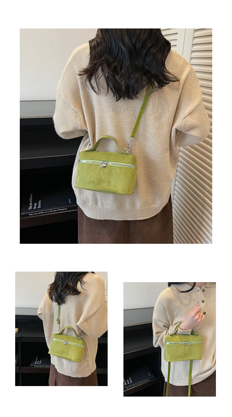 Trendige Damen-Handtasche, stilvolle Umhängetasche, Mini-Geldbörse, lässige Vintage-kleine quadratische Tasche für Ausflüge – Detail 12