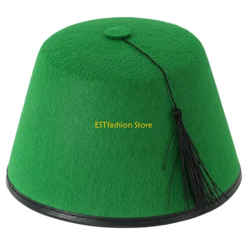 Y5GC Moroccan Unique Hat Durability Traditional Craftsmanship Hat Tassels Pattern Hat