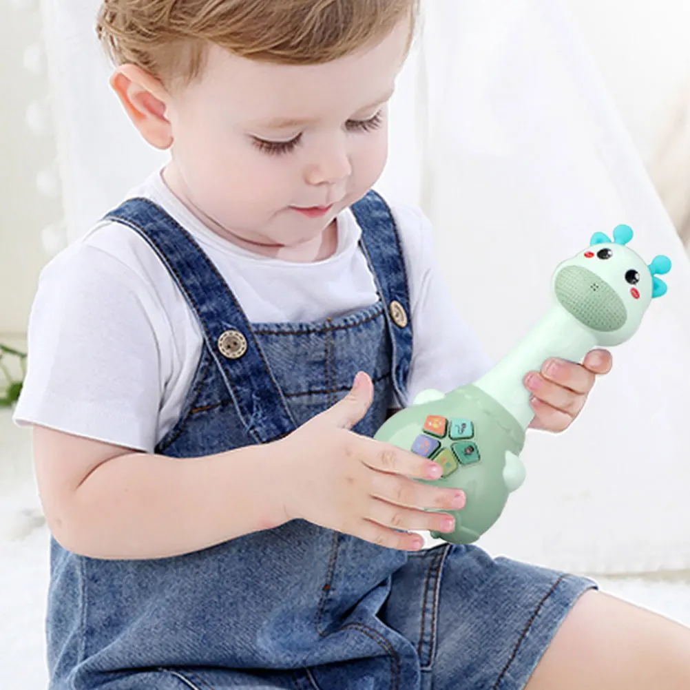

Microphone Toy Kids Baby Singing Recording Musical Plaything ABS Silicone Early Development Lightweight Karaoke Fun
