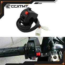 Motorcycle Electric Start Switch Horn Turn Signals Indicator Switch Far Near Light Button For ATV Honda Yamaha KTM Kawasaki Etc