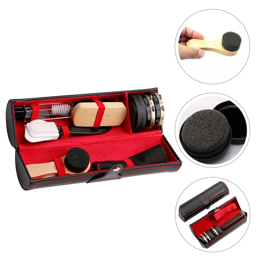 1 Set/10pcs Shoes Brush Portable Shoe Polish Tool Shoes Bristle Shoe Cream for Man Woman shoe cream set