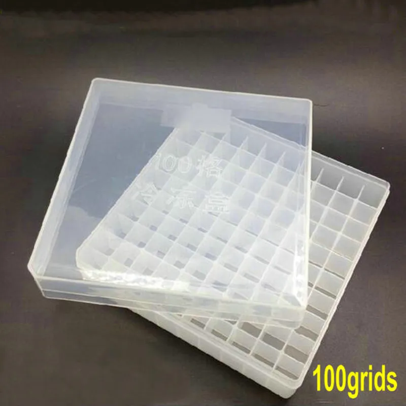 Plastic Frozen Tube Box 25/36/50/81/100 Vents Cryo Tube Storage Box Grids Suitable For 1.5/1.8/5ml Cryopreservation Tube