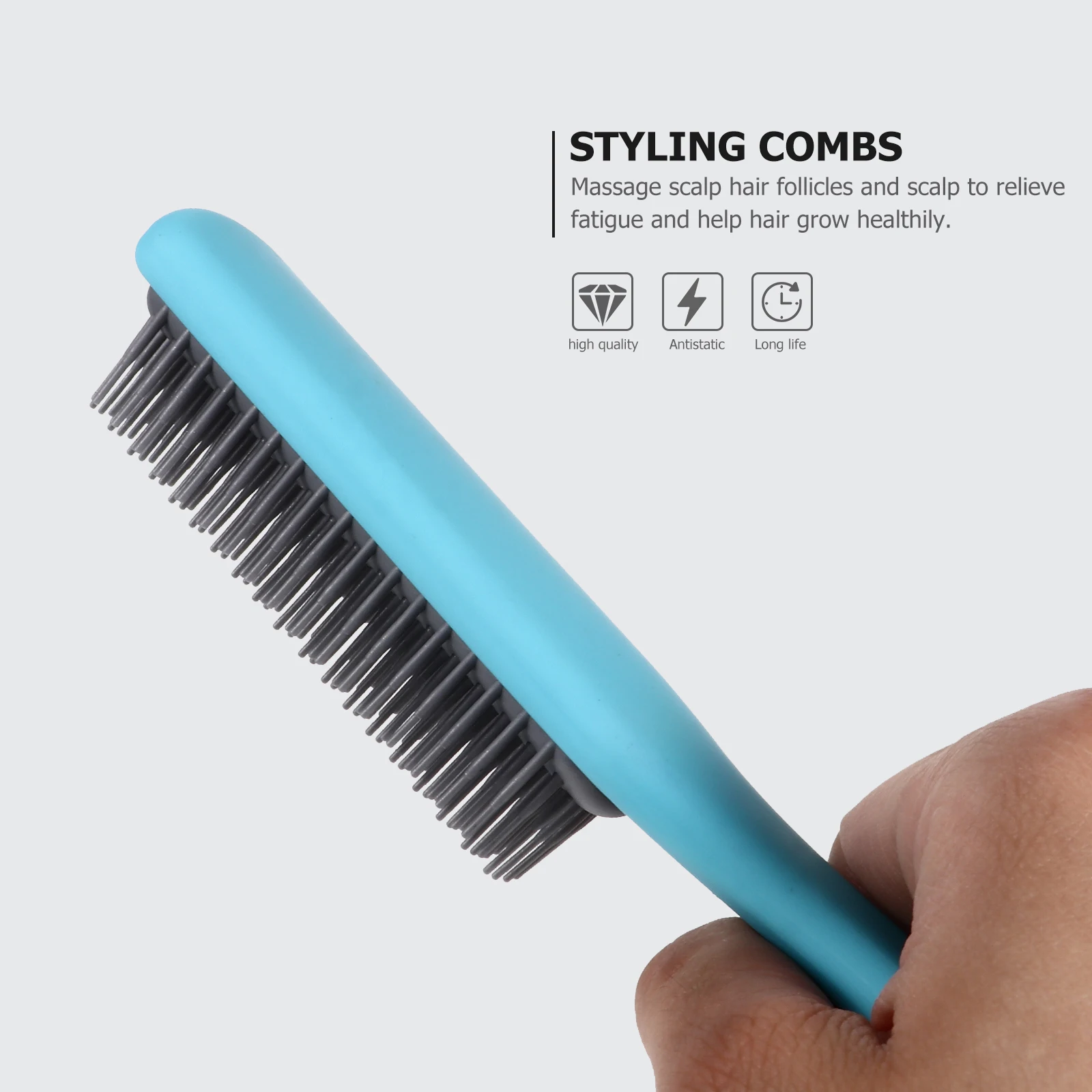 

1 set Massage Set Premium Plastic Detangler for Wet Dry Scalp Massager Hair Styling Comb Hair Combs Styling Tools