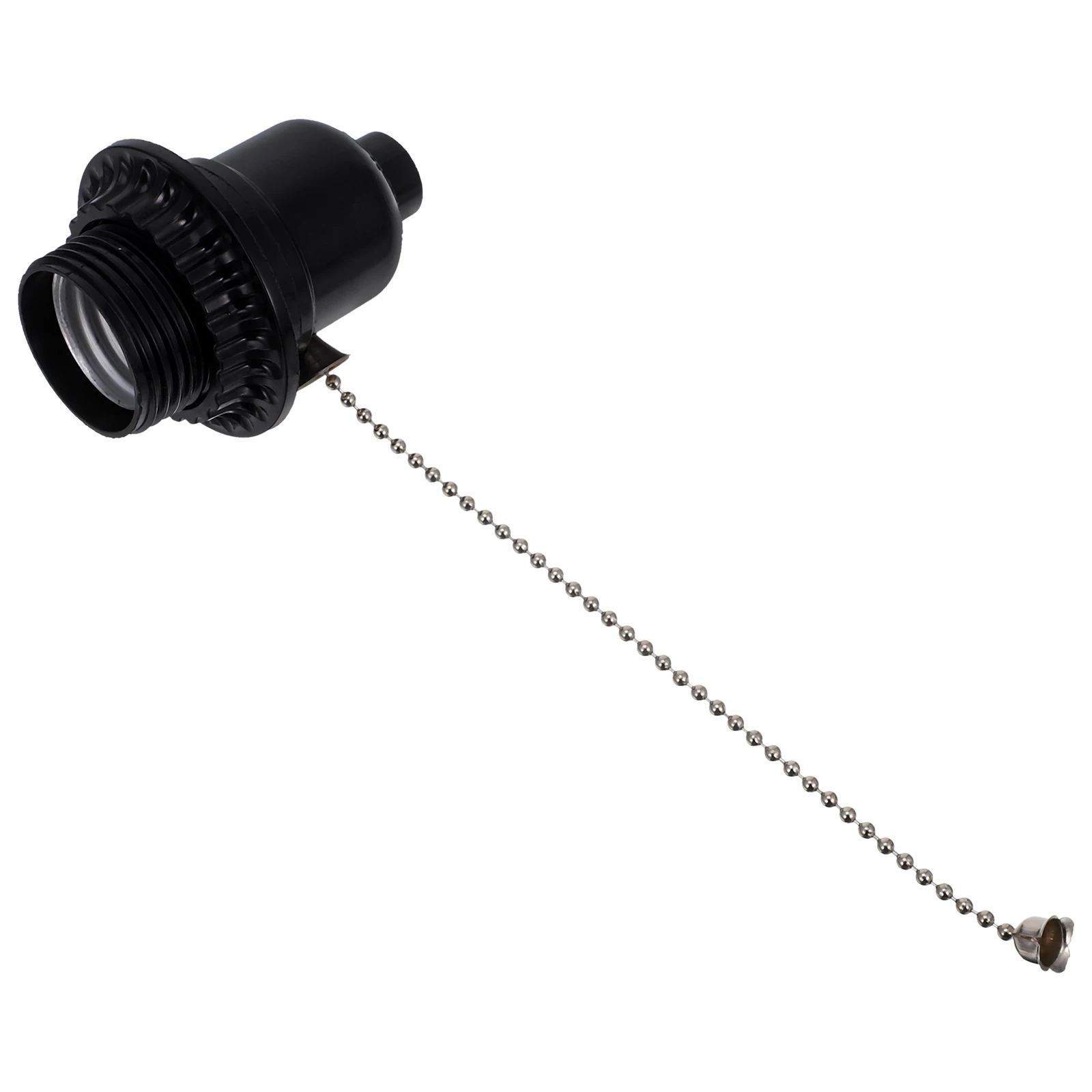 

Black Pull-wire Switch Lamp Socket E26 Holder Chain Replacement Parts Cord Bulb Table Lamps Fittings Metal Lighting
