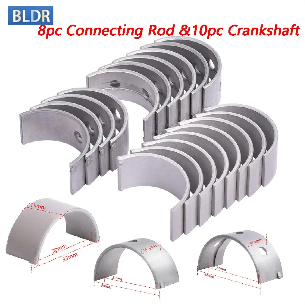 

30mm 31mm Connecting Rod Crankshaft Main Bearing Set for Kawasaki ZX-6R ninja 636 2005 2006 ZX6R ZX 6R