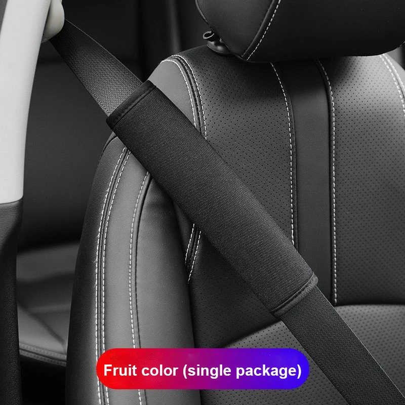 Design Car Accessories Seat Belt Soft Auto Interior Accessories Ice Silk Car Seat Belt Protector Breathable Car Interior