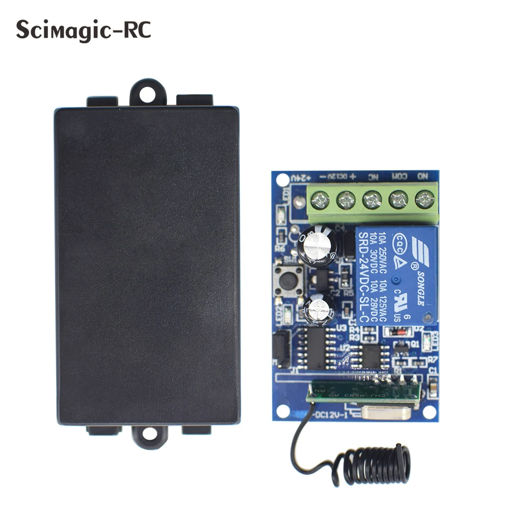 

Приемник для универсальных 1-канальных беспроводных ворот 433 МГц, приемник для ворот гаража, дистанционное управление 433,92 МГц