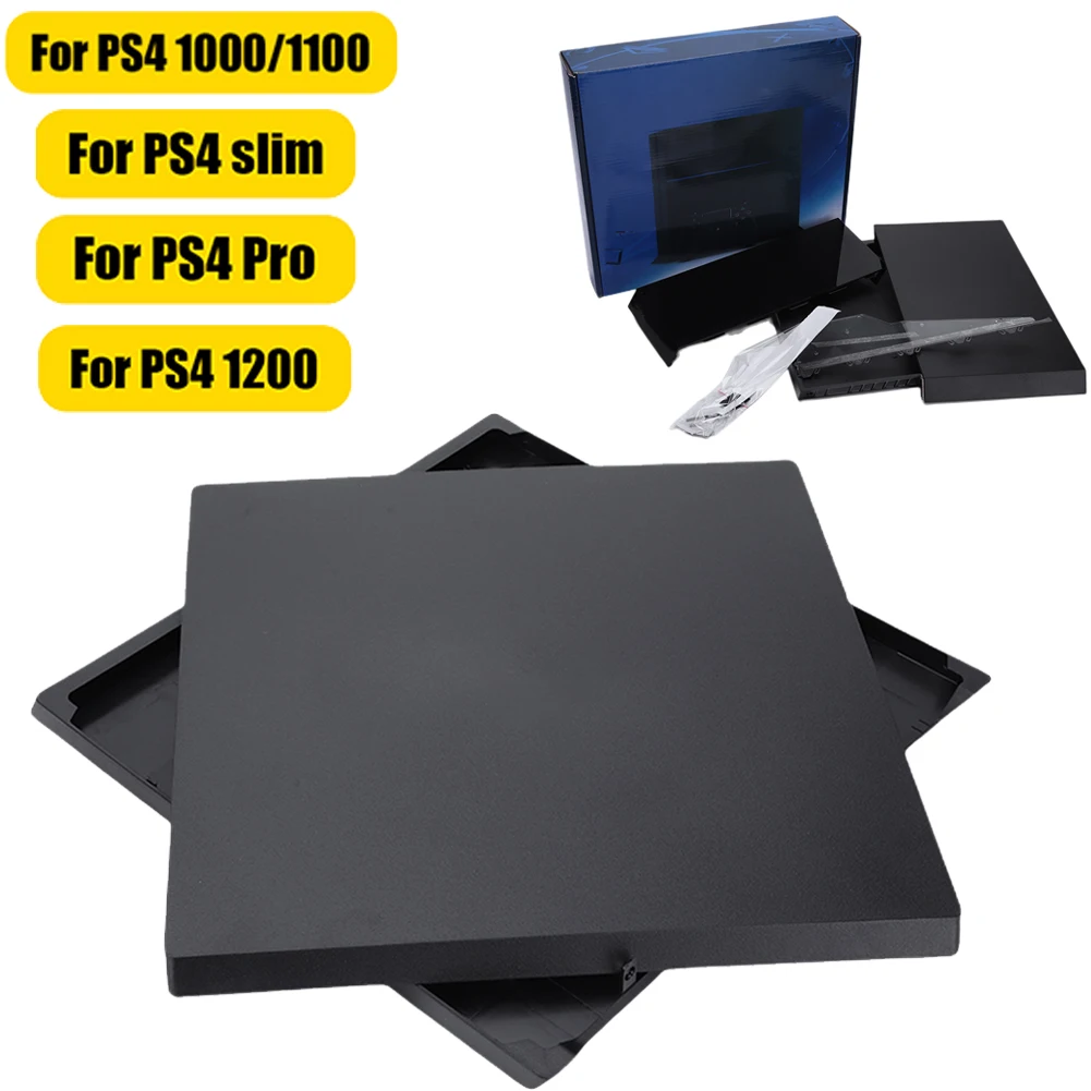 Plastic Full Housing Shell Case Cover Case Shell For PS4 1000/1100/PS41200/PS4 SLIM/PS4 Pro Replacement Bottom Housing Shell