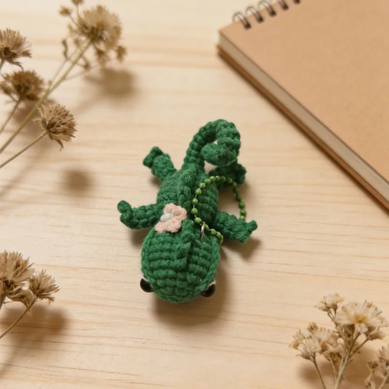 

Little Dinosaur Amigurumi Keychain Gift for Kids Cute Dino Themed Accessory for Boys And Girls