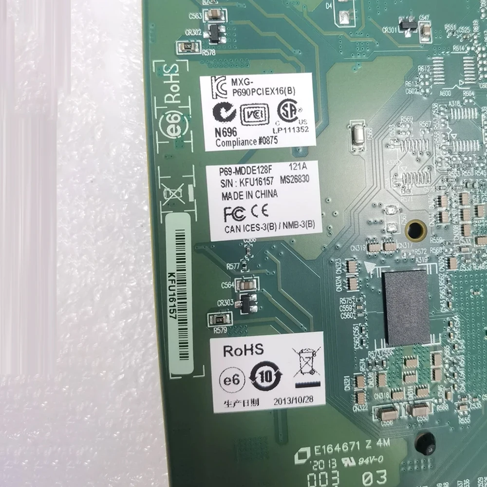 

F7292-0102 REV.C P69-MDDE128F Image and video capture card