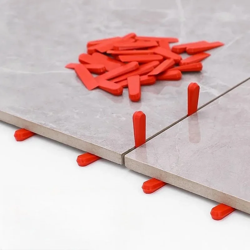 100pcs Reusable Plastic Tile Spacers 5/6/10mm for Ceramic Tiling, Floor Leveling, and Adjustment in Household Construction
