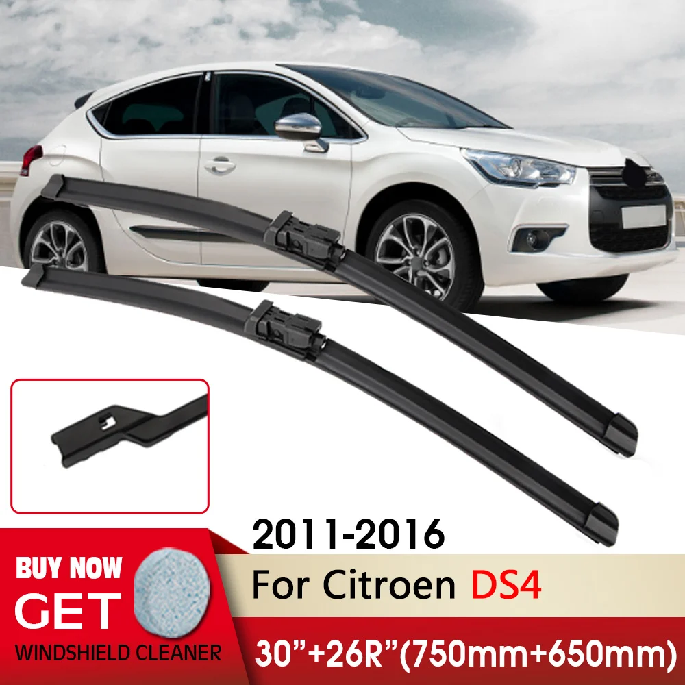 

Car Wiper RHD&LHD Front Wiper Blades 30"+26R" For Citroen DS4 2011-2016 Fit push button Windshield Windscreen Front Window