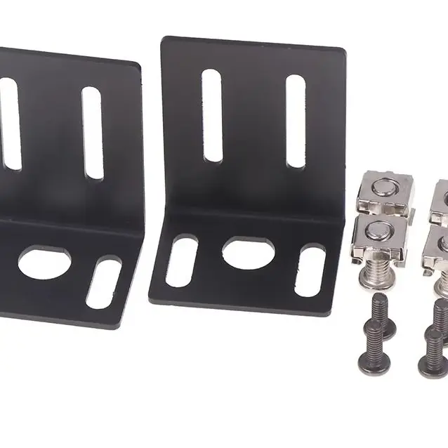 1 set ear Mounting jointing with screw cap Metal 1U 19