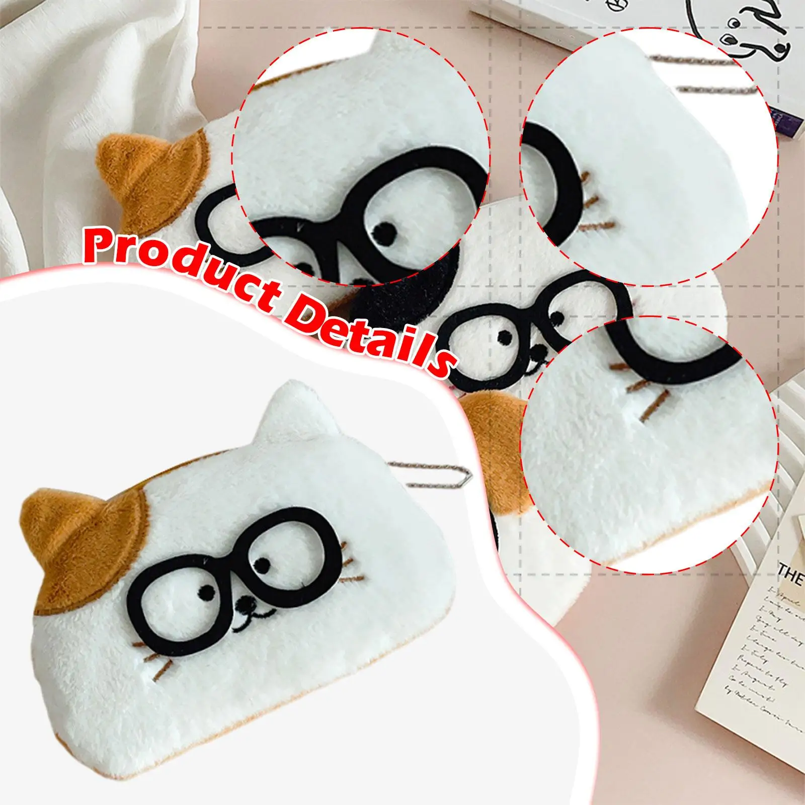 مقلمة قطيفة إكسسوارات قرطاسية خفيفة الوزن مبتكرة وحقيبة أقلام وحقيبة مكياج للمراهقين والأطفال والأولاد والبنات في الكلية